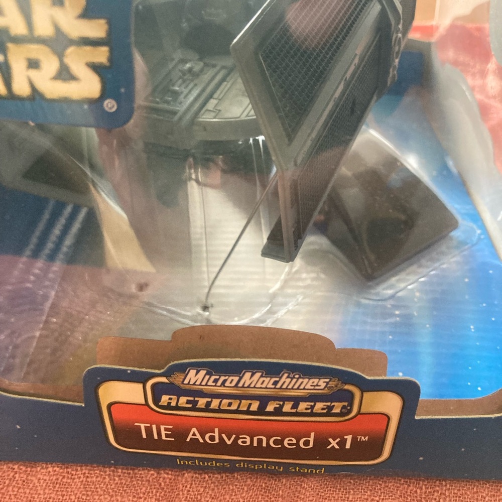 Star Wars TIE Advanced x1 Micro Machines Action Fleet - Blue and Black - Picture 4 of 4